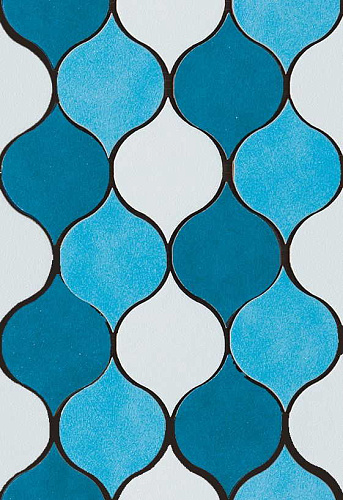  CERASARDA SARDINIA 21.3х31.9 Mosaico Goccia Mix Azzurro