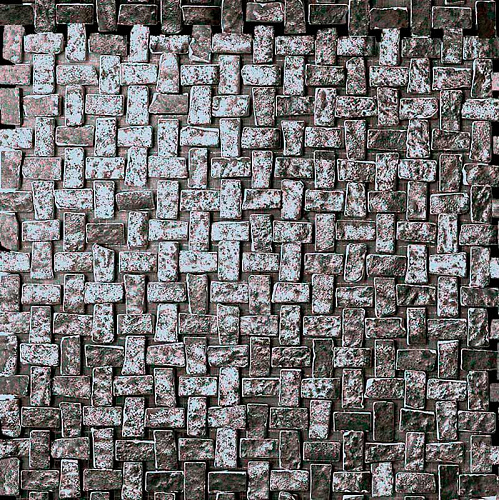  CERASARDA LE OSSIDIANE 30x30/1x2 SILVER Mosaico spacco