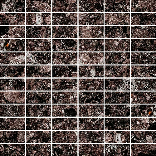 Мозаика MIRAGE NORR 30x30/2.4x4.8 SVART rr 03 nat mattoncino