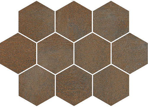 Керамогранит SANT AGOSTINO OXIDART 26x30 Hexagon Copper NAT